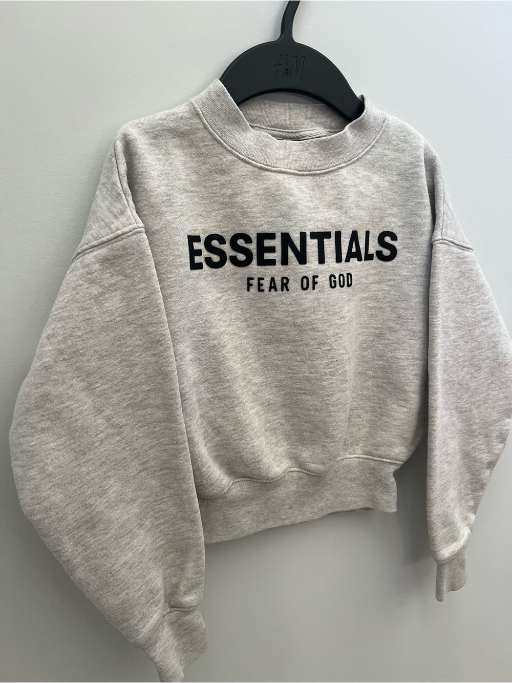 Fear of God ESSENTIALS Light Gray Crewneck Sweatshirt - Picture 3 of 11